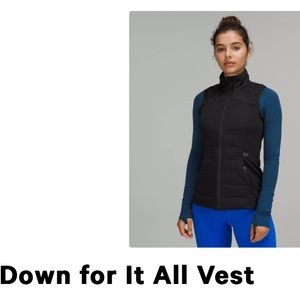 BNWT Lululemon down for it all vest SIZE 8